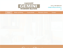 Tablet Screenshot of cardiffgeminiblinds.co.uk